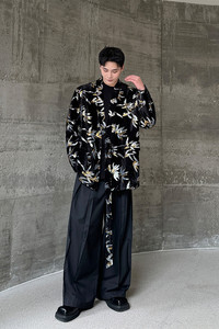 秋装新潮夜店风系带西服重工刺绣亮片西装外套A452--H165--P155图片