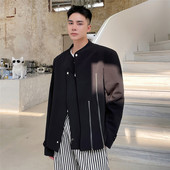 6208 春上新暗黑风机车夹克男个性 百搭立领休闲外套潮A452 P135