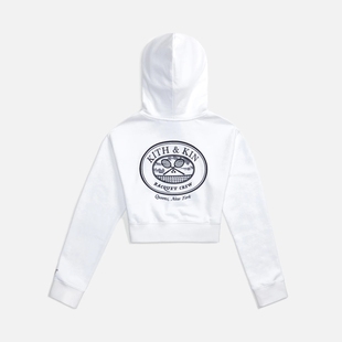 【现货】正品联名Kith Wilson威尔胜网球服上衣卫衣连帽短款美式