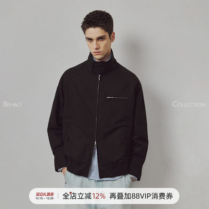 714street高端线BEHALF 极细纱织紧密纺“西部”哈灵顿翻边袖夹克