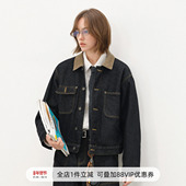 714street复古巴恩风灯芯绒翻领牛仔外套男2025秋季 水洗工装 夹克