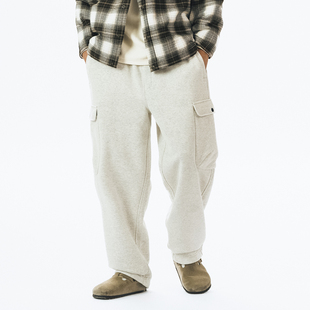 运动休闲裤 裤 男女2023春秋加厚保暖工装 714street重磅加绒卫裤