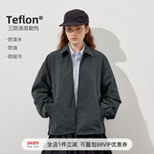 714street户外防水教练夹克男女2025秋季 cleanfit翻领底特律外套