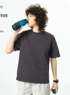 714street索罗娜吸湿速干短袖T恤男女2024夏季纯色打底衫休闲体恤