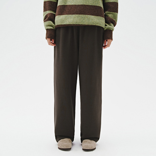 新款 男2024秋季 宽松直筒长裤 美式 子 714street薄款 裤 灰色休闲卫裤