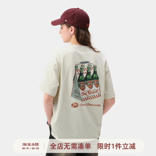 714street复古印花短袖T恤