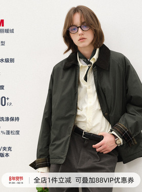 714street防水猎装夹克男2025秋冬3M新雪丽暖绒棉服巴恩风外套女