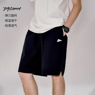 五分裤 714street潮牌scotchgard速干透气运动短裤 男女2024新款