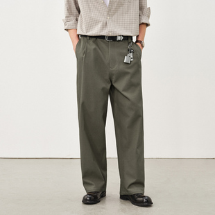 子 cleanfit裤 714street抗皱易打理中空纱直筒休闲裤 男2025秋冬季