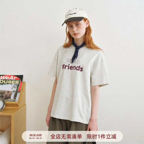 714street工作中文字印花短袖