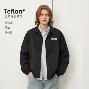 714street春季 山系户外轻薄教练夹克男2025防水放风宽松外套 新款