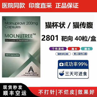 印度进口2801杯状冠状传腹无痛方案干性湿性传腹口服猫用胶囊