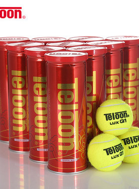 TELOON 天龙网球 比赛用网球弹跳好气压足寿命长LUX Q1桶装1罐