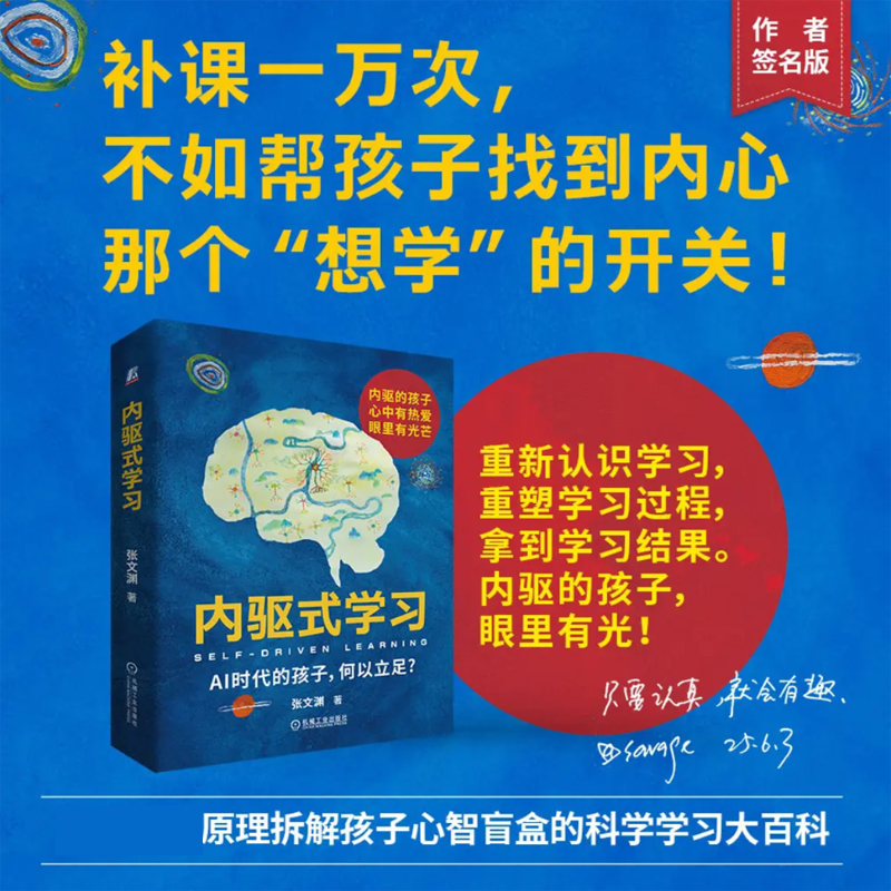 内驱式学习 张文渊著 AI时代的孩子 如何立足 机械工业出版社