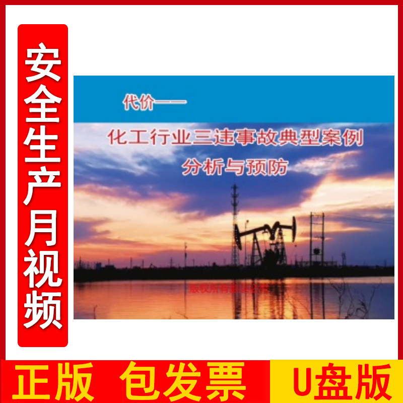 代价 化工行业三违事故典型案例分析与预防2DVD/U盘版视频正版包发票企业安全培训光盘碟片2024年安全月警示教育片zawh