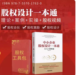 中小公司股权合伙全案臧其超中小企业股权设计一本通 股权协议工具包资料股权一本通入门到精通合伙人制度合伙制股权书籍