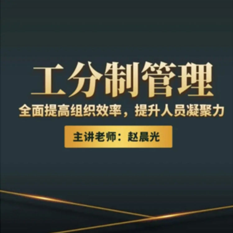 企业管理制度赵晨光工分制管理在线网络视频课程非DVD 中智 4.5图片
