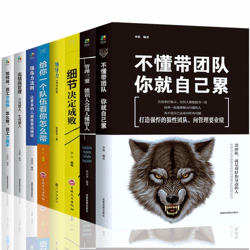HY8册企业管理书籍不懂带团队你自己累给你一个团队看你怎么带领导力物业销售酒店餐饮服务行业公司管理书籍管理方面的书籍