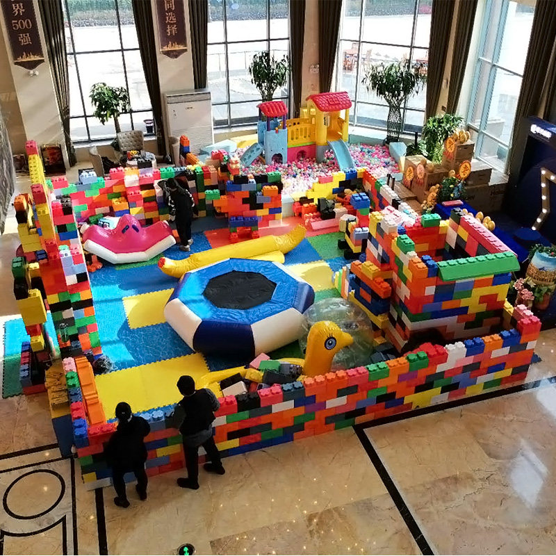 epp大型积木乐园儿童城堡滑梯室内泡沫隔断墙商场游乐场拼装玩具