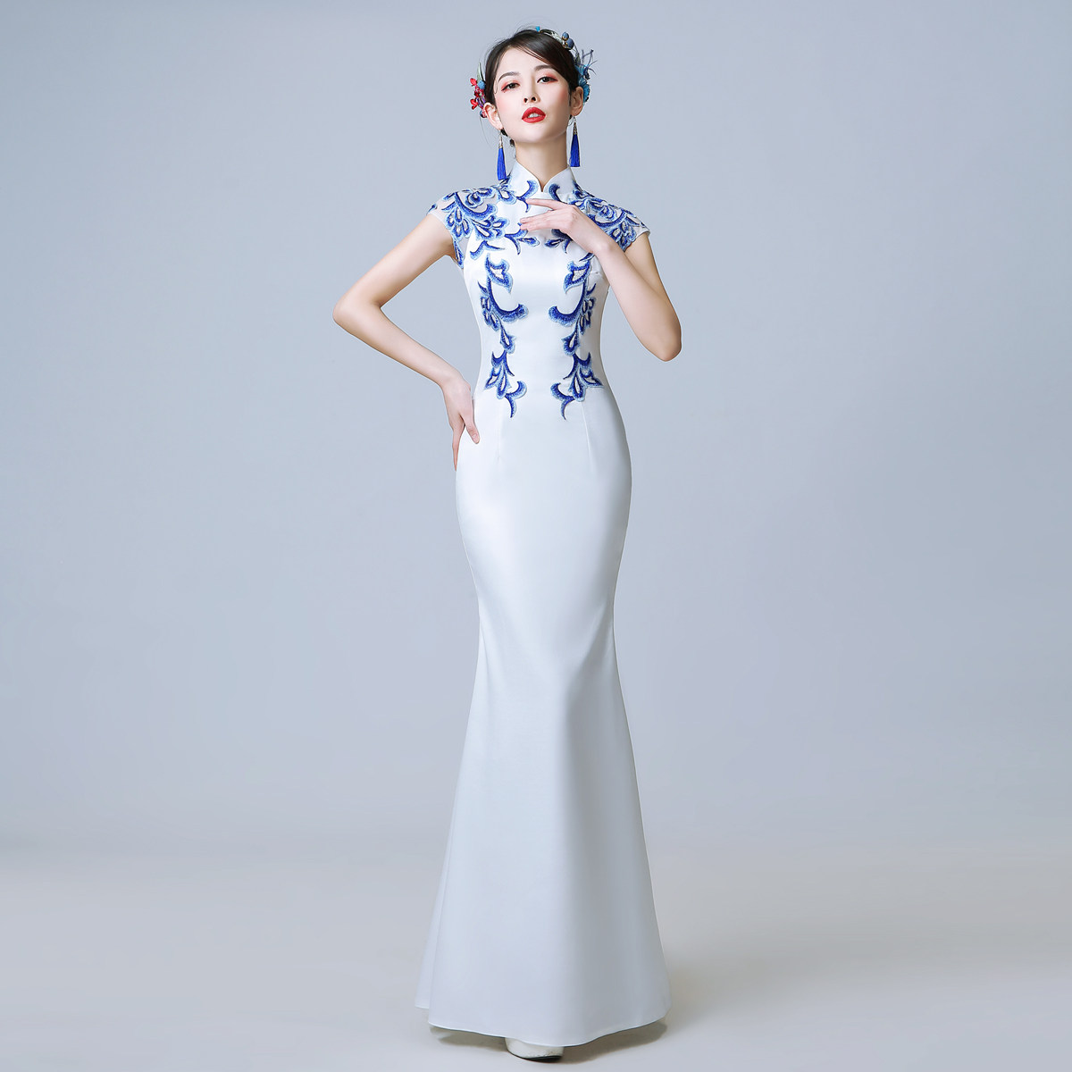 旗袍裙舞台走秀晚宴服