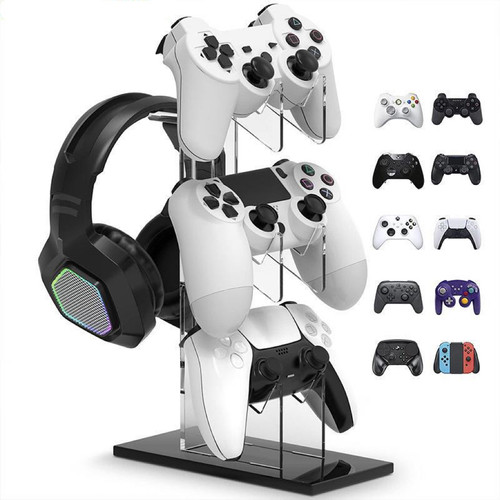 亚克力三层游戏手柄耳机展示架PS4无线收纳架控制器展示支架