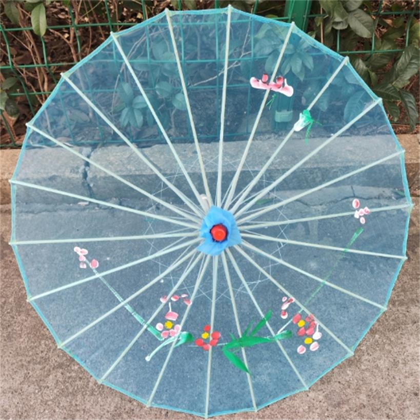 透明傣族民族廣場絹紗演出跳舞傘