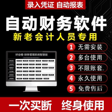 小企业会计excel单机财务软件自动网络版 系统公司做账记账代理账
