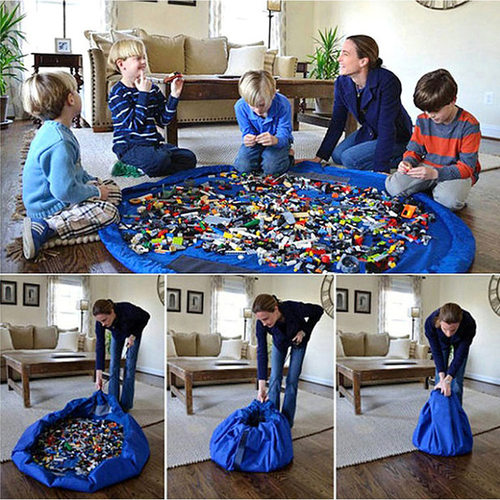 Children's toy mat 宝宝玩具抽绳束口快速收纳袋户外儿童玩具垫