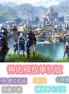 神佑释放单机版 虚拟机电脑PC一键端GM 5职业3D动作RPG网游中文版