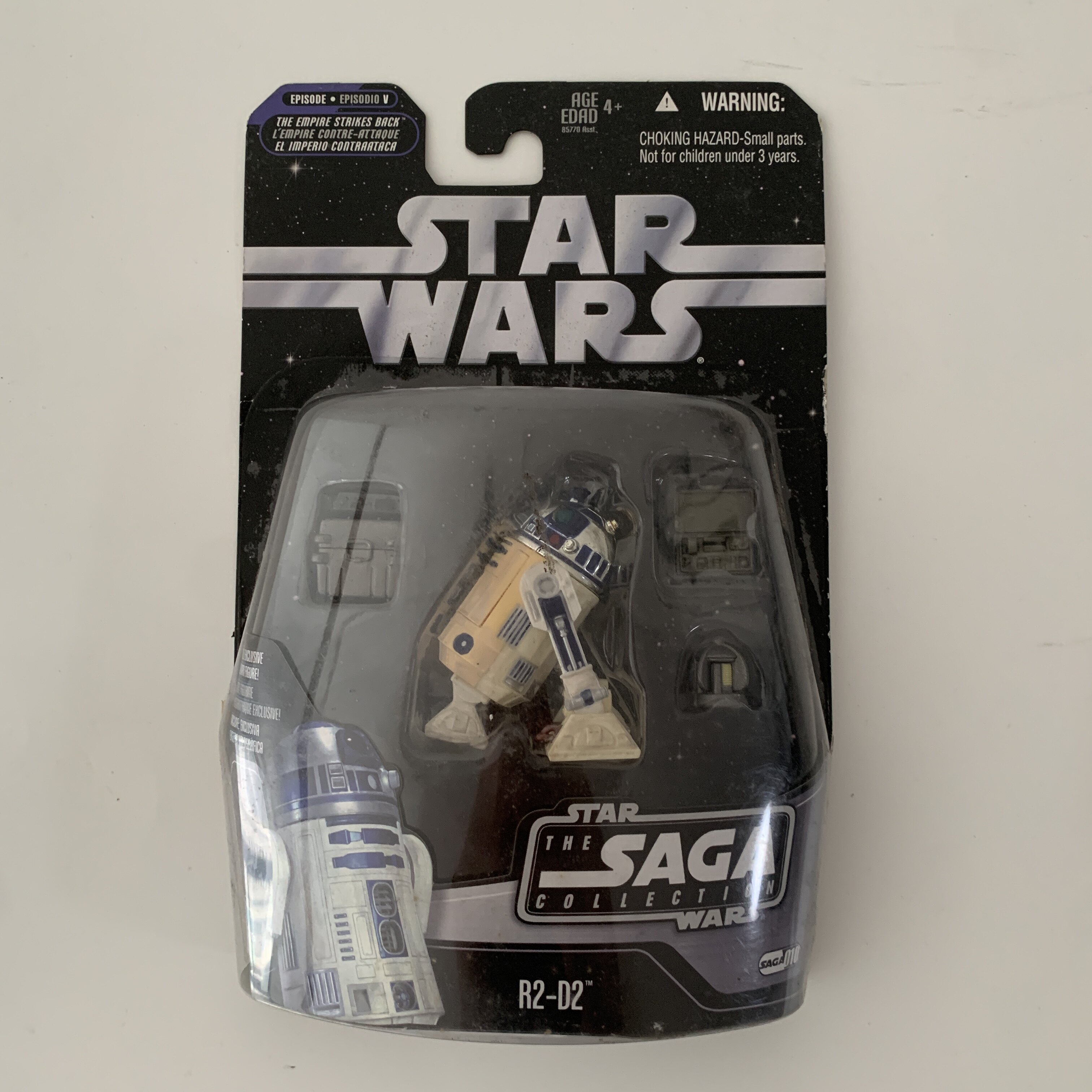 正版现货 3.75寸星球大战 R2-D2 机器人  可动人偶模型 收藏