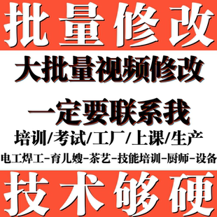 视频修改视频内容录屏改字改图无痕修改