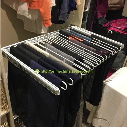 家居衣柜金属裤架派雅嘉白或黑色