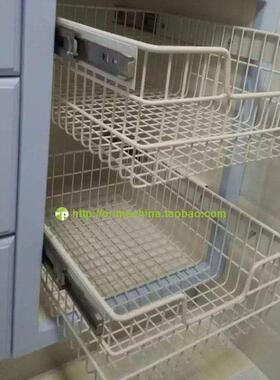 派雅家居 定做不锈钢拉篮 厨房抽屉篮 疏菜水果篮 原色/白色/黑色