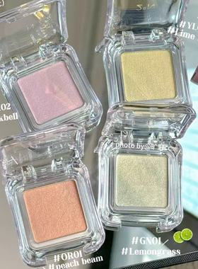 裴珠泫同款2aN单色高光珠光透明蓝色微闪卧蚕提亮清透氛围韩国女