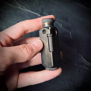 英国代购Lighter㊣ 手作哥特复古哑光拉丝实心纯铜艺术煤油打火机