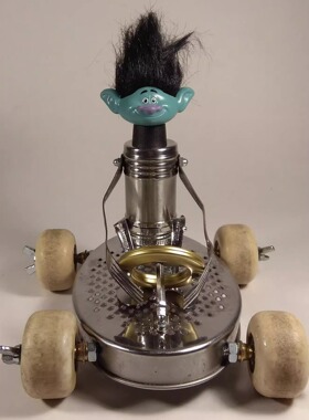 手作复古装饰不锈钢金属组合摆件