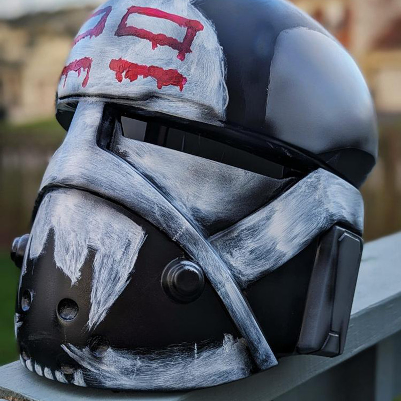 美国代购Helmet手作复古星球大战手绘cosplay拍摄演出头盔帽子