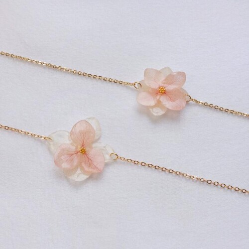 澳大利亚代购Bracelet㊣ 手作清新唯美简约精致三维绣球花手链