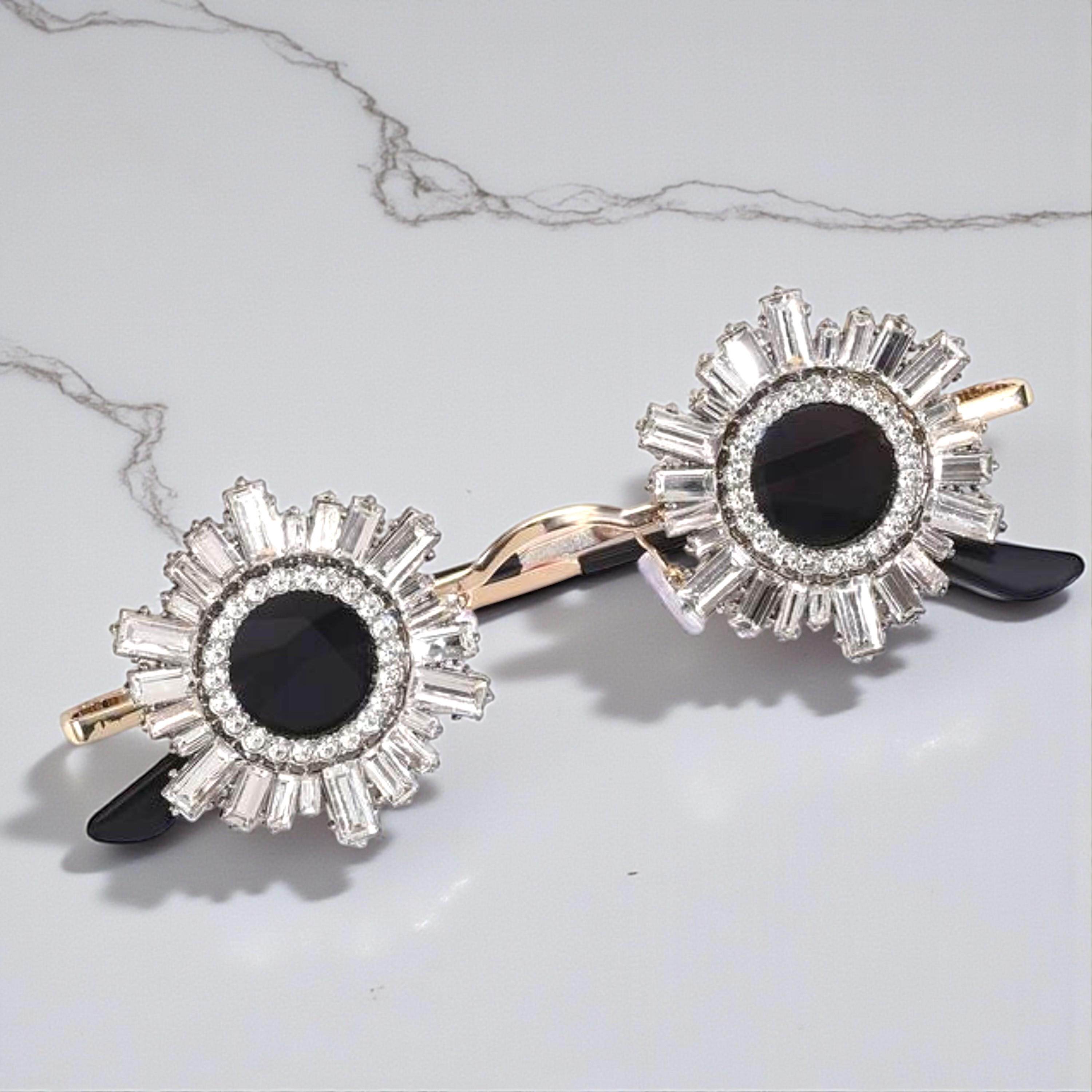 土耳其代购Glasses㊣ 手作华丽镶钻太阳镜网红搞怪装饰圆形墨镜