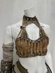 波兰代购Cyberpunk ▼手作赛博朋克荒地战士后世界末日上衣衬衫