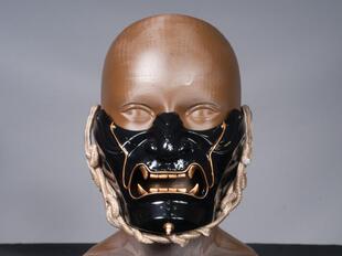乌克兰代购Samurai▼手作黑色对马鬼武士坂井仁游戏原始外观面具