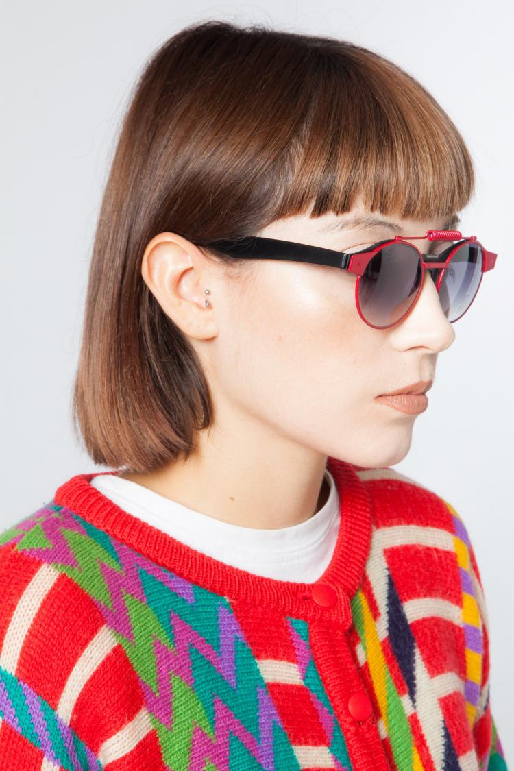 意大利代购Sunglasses 古着90年代收藏复古时尚可拆卸太阳眼镜