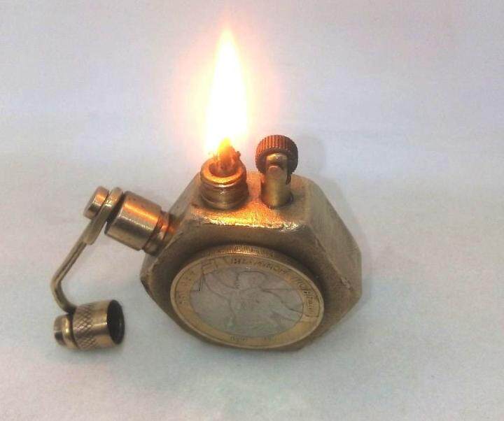 Petrol㊣乌克兰代购 古着老式蒸汽朋克手工海沟艺术金属打火机