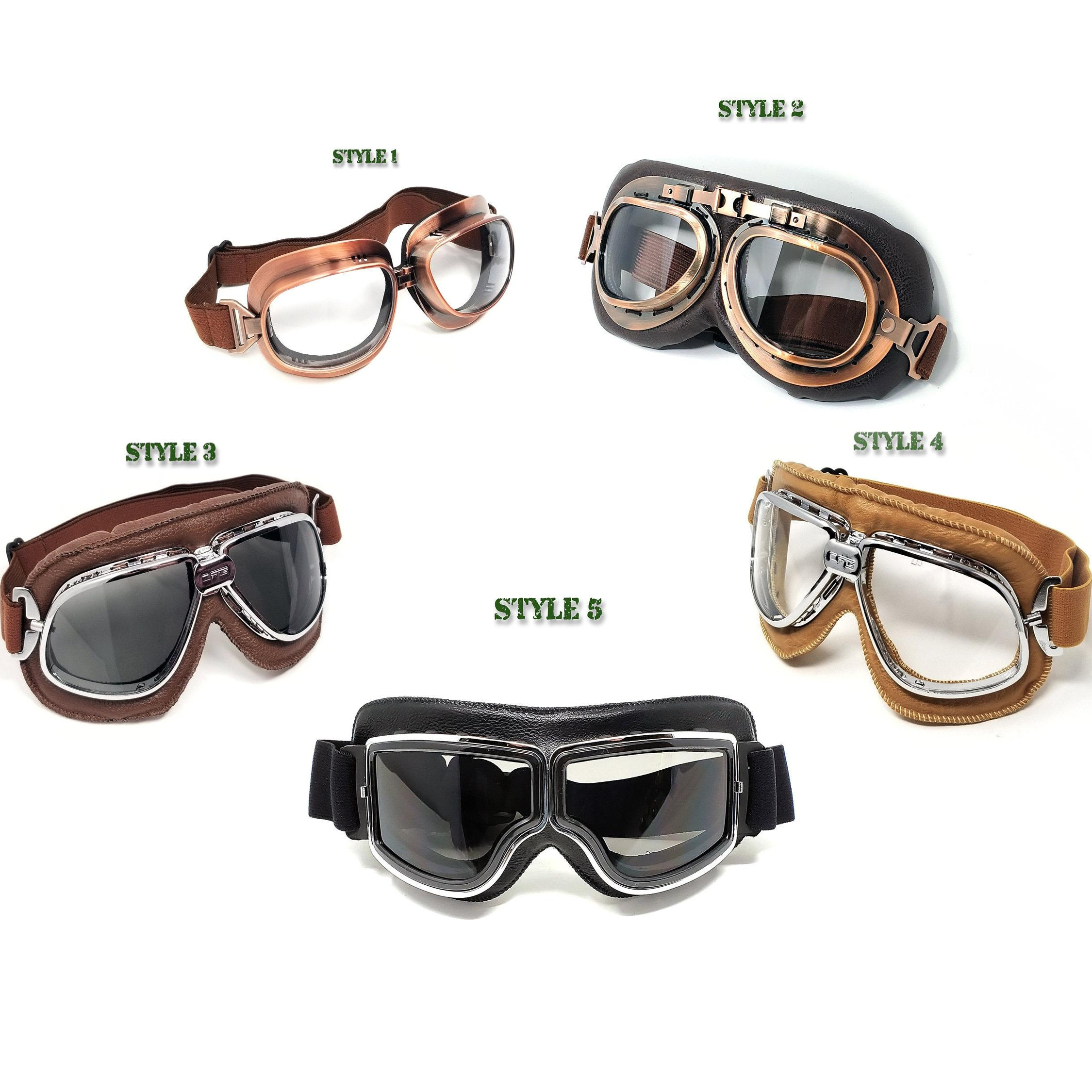 美国代购Goggles㊣ 手作角色扮演装饰飞行员摩托车护目镜滑雪眼镜