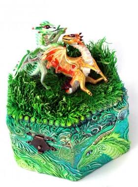 俄罗斯梦幻可爱风雕塑