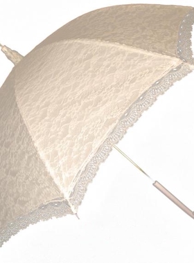 Umbrella英国代购 手作优雅迷人维多利亚婚礼装饰伞白色工艺伞