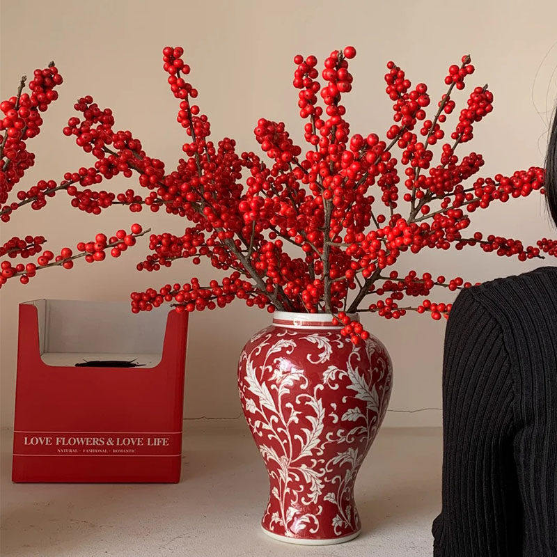 年宵花卉北美冬青状元红鲜切花鲜花全国速递富贵籽花材顺丰包邮