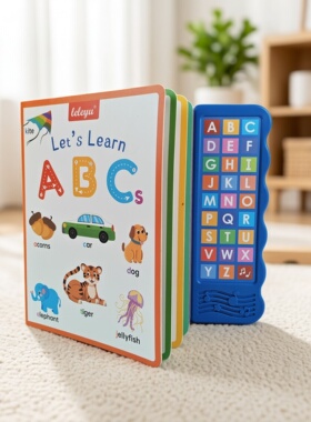 英文ABC字母点读发声书宝宝英语零基础磨耳朵早教机入门款不踩雷