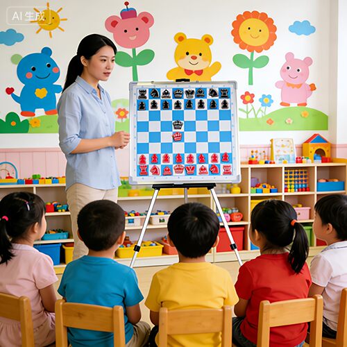 孔记国际象棋磁性家用小班幼儿园