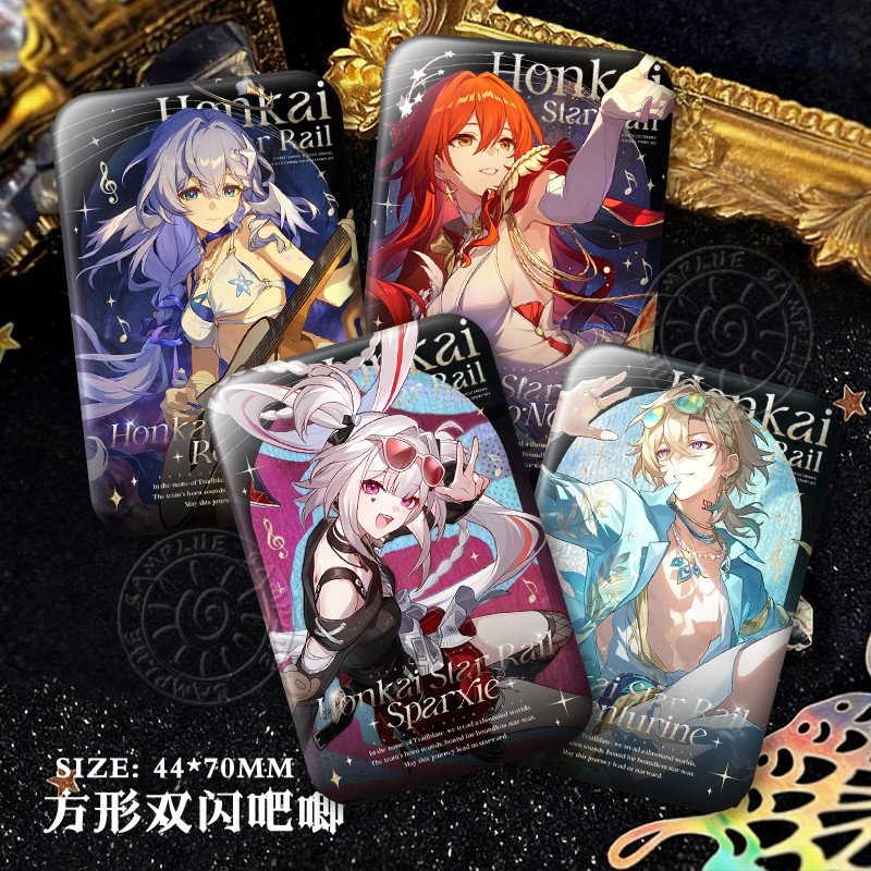 火花姬子启行双闪方吧唧知更鸟砂金光锥周边谷子徽章痛包挂饰无料